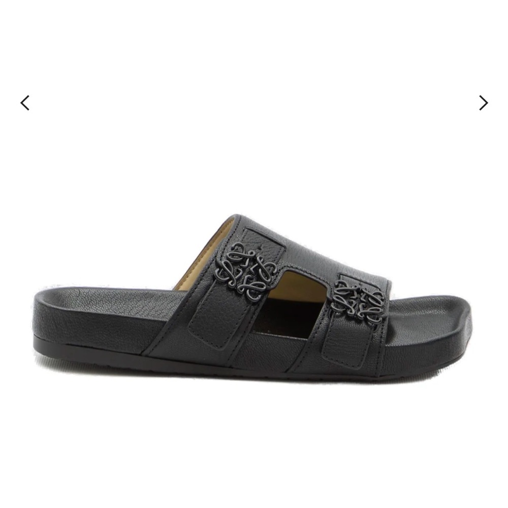 Loewe Logo-Plaque Slip-On Sandals - 38